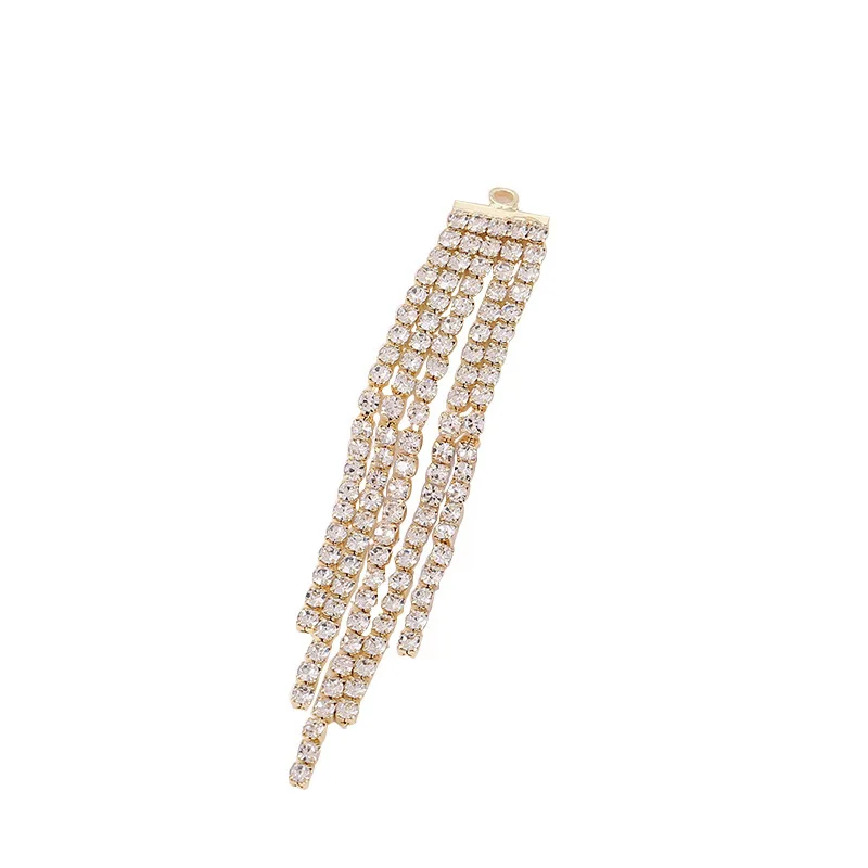 10pcs/Lot Trendy Rhinestone Copper Tassel for Jewelry Making DIY Handmade Phone Charm Earring Necklace Findings Accessories