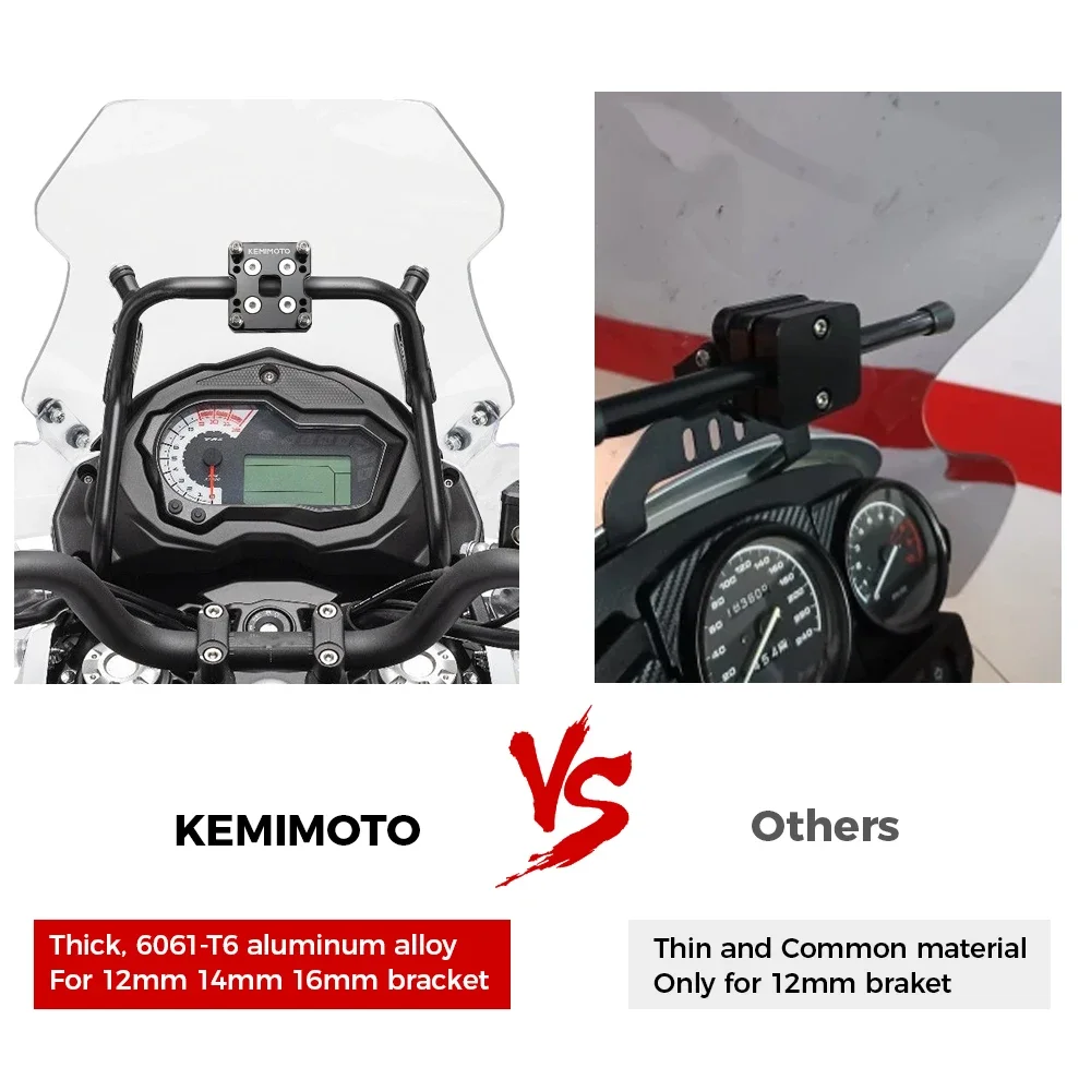 Morsetto Per Supporto Navigatore GPS NICECNC – Diametro 12mm – Per Yamaha Tenere 700 (2019-2024)