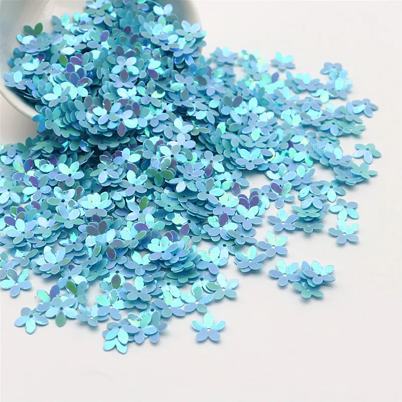 Sequin Embroidery Accessories Sequin Sewing Accessories Sequins for Crafts Sequins Accessories 10mm Cup Five Finger Flower Sequins DIY Sewing Wedding Craft Women's Accessories Sequined Trim 10g