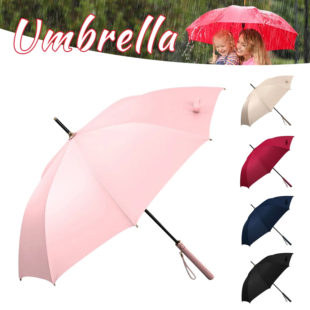 

Parasols Umbrella Automatic J Hook Long Handle Luxury Umbrella for Women Strong Waterproof UV Protection Sun Rain Umbrellas