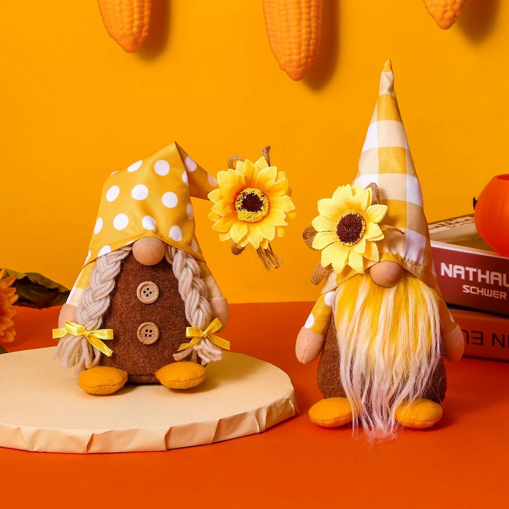 Autumn Decoration Miniature Thanksgiving Figurines Fall Decor Figurines Gnome Aliexpress