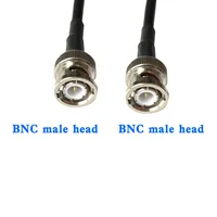 ชาย BNC BNC ปลั๊ก RG58 RF Coaxial 50 Ohm Crimp Connector Double BNC ปลั๊กพิน0.5M 1M 2M 3M 5M 8M 10M 1