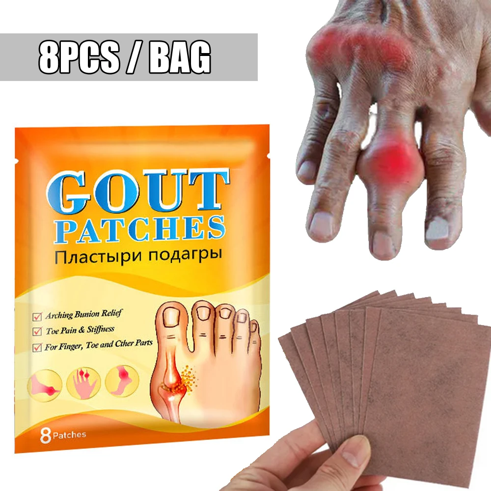 Pain Relief Patch 8Pcs/bag Gout Treatment Finger Toe
