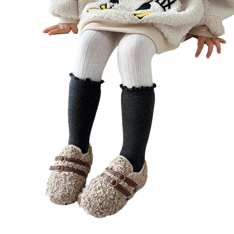 

Toddler MidCalf Socks Solid Color Baby Girl Knee High Socks Children Accessory Drop Shipping
