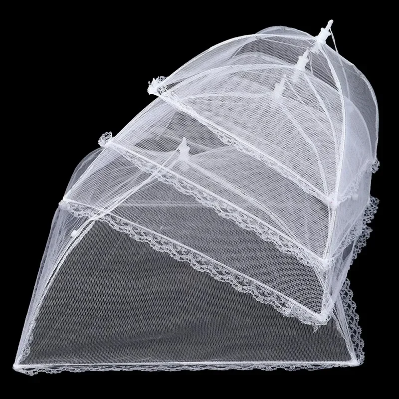 Foldable Food Mesh Cover Fly Anti Mosquito Pop-Up Food Cover Umbrella Meal Vegetable Fruit Breathable Kitchen Accessories food cover