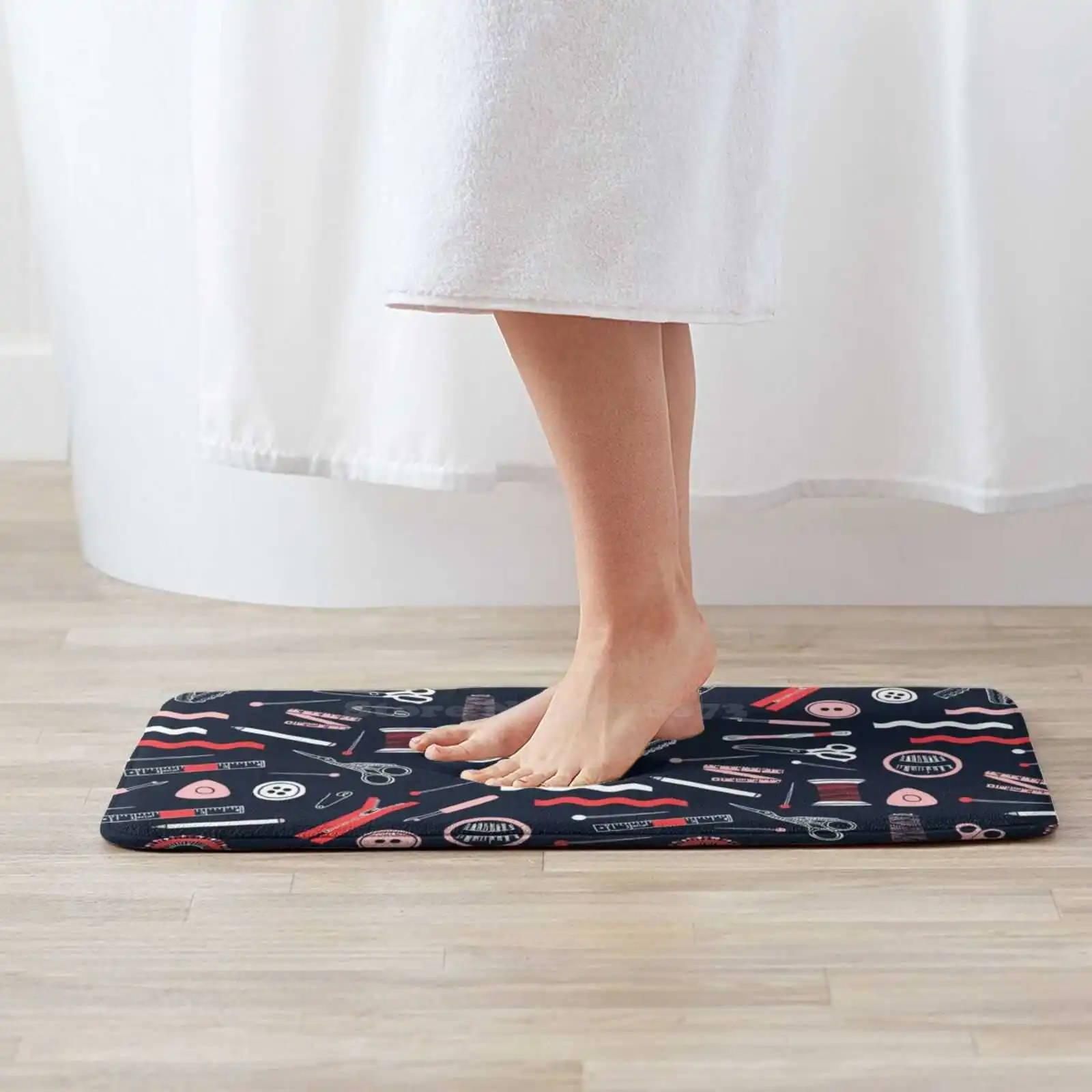The Pink Singer Sewing Machine Doormat Carpet Mat Rug Polyester Anti-slip  Floor Decor Bath Bathroom Kitchen Bedroom 40*60 - AliExpress