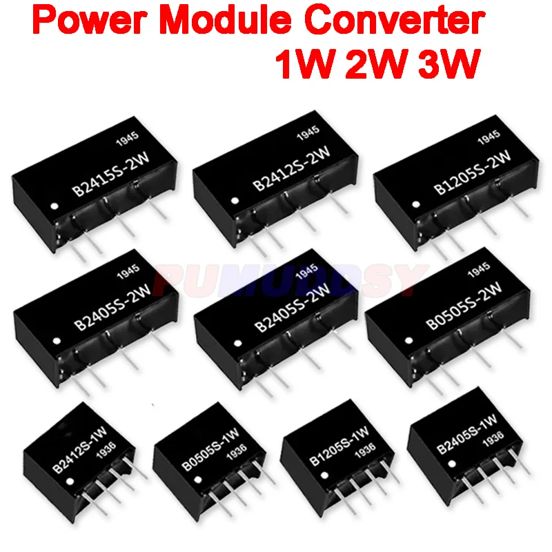 B0505S-1W B1205S-1W B1212S-1W B1212S-1WR2 B2405S-1W B0505S-2W B1212S-2W B1205S-2W B2405S-3WR2 1W 2W 3W Power Module Converter IC