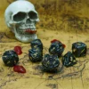 7 Hollow Metal Dice Set Metal Multi sided Dice Metal Dice Set D&D Suitable for Large DND Dungeon and Dragon Role Playing Games 1