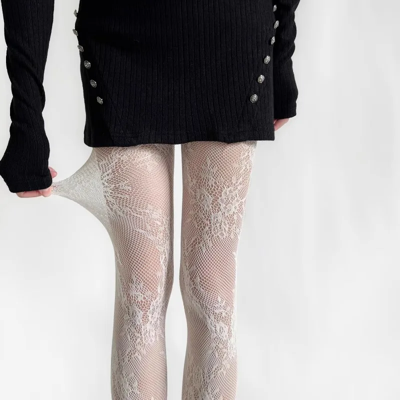 Close-up of sheer fabric texture with feminine printed detail