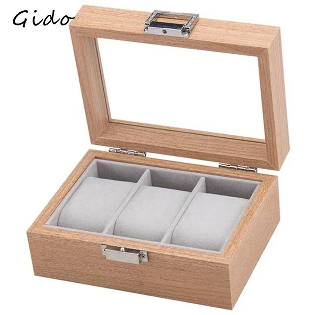 Wooden Watch Box for Exhibitors Jewelry Store Clock Watches Display Case Organizer Festival Party Best Gift 2/3/6/10/12 Slots