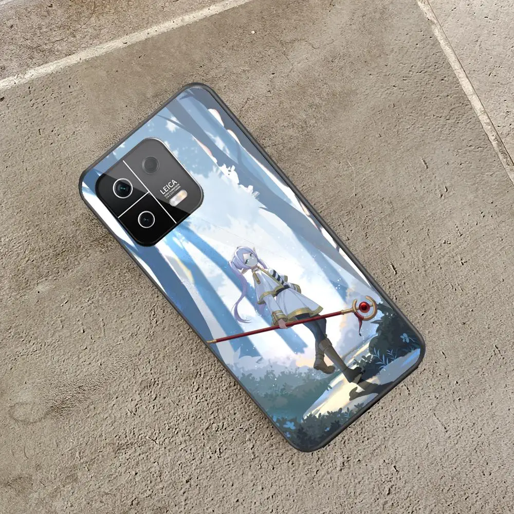 Premium Black Glass Phone Case - Frieren Beyond Journeys End Edition