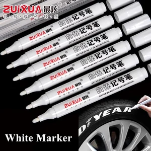 1/3/5 шт. белые маркеры 1,0 мм 2,0 мм, быстросохнущие перманентные масляные водонепроницаемые маркеры для краски в шинах, ручки для граффити