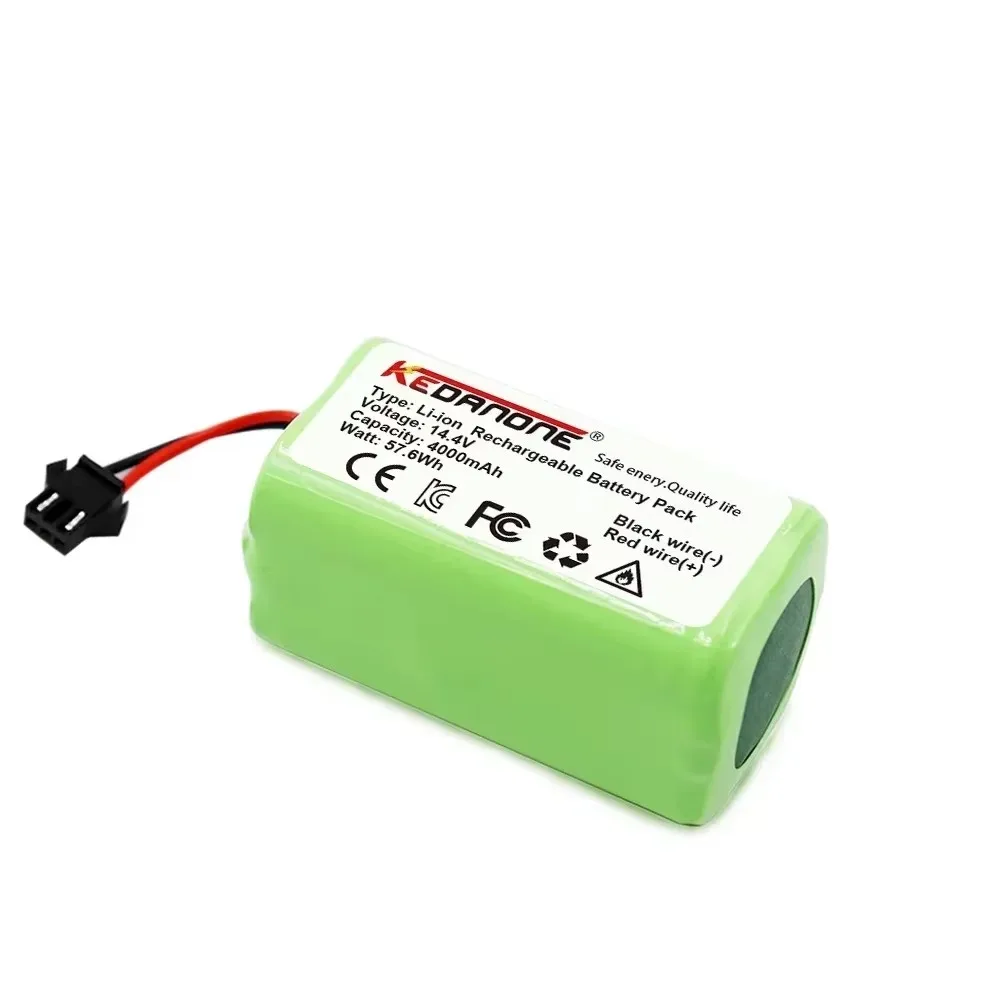 Power Tool Battery Rechargeable Battery Vacuum Cleaner Battery Battery Replacement bater&iacute;a conga 1090 990 950 cecotec 14.4V 4.0Ah Li-ion battery for Ecovacs Deebot DN621 601/605 Eufy RoboVac 35C Panda i7 V710