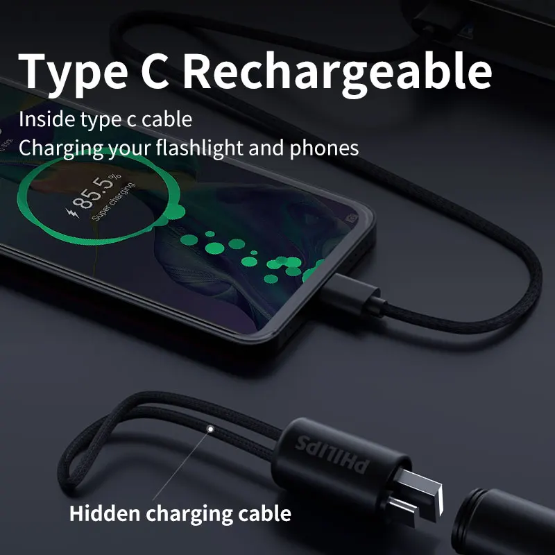 Lampe de poche rechargeable Philips SFL1236G - Test et Avis