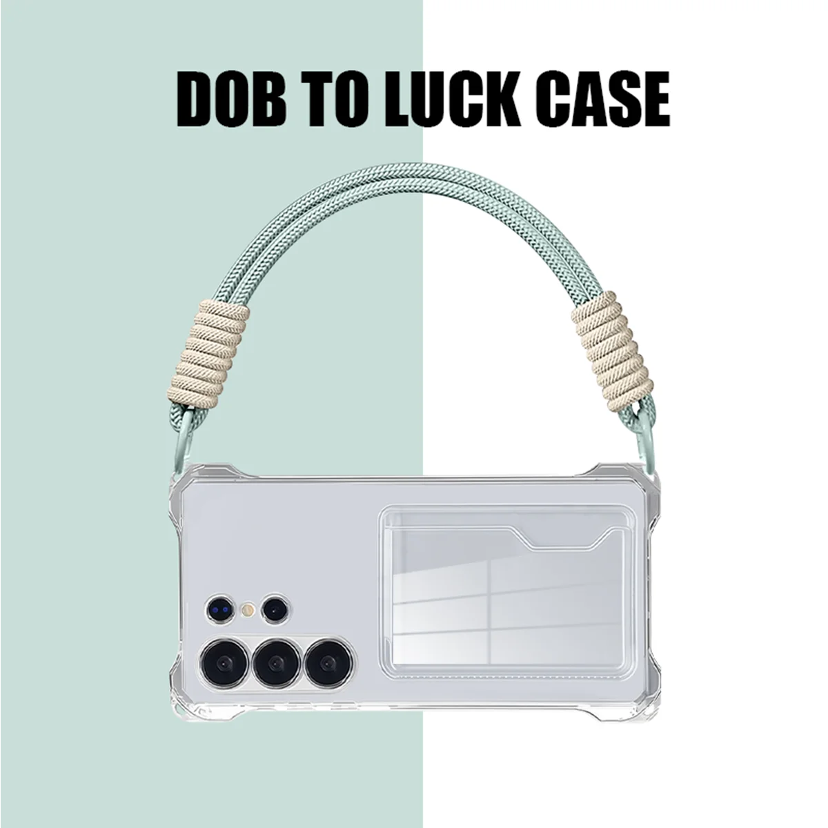 Versatile Crossbody Lanyard with ID/Card Slot and Shock-Resistant Clear Case