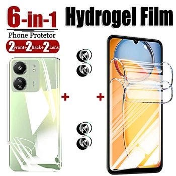 Pellicola idrogel Redmi 13C Pellicola salvaschermo Pellicole morbide Pelicula Hidrogel Protezione vetro obiettivo fotocamera Redmi13 13 C Cover posteriore anteriore