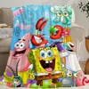 Cartoon S-Sponge B-Bobs Blanket Comfortable skin friendly soft living room bed bedroom blanket suitable for travel and gifts 1