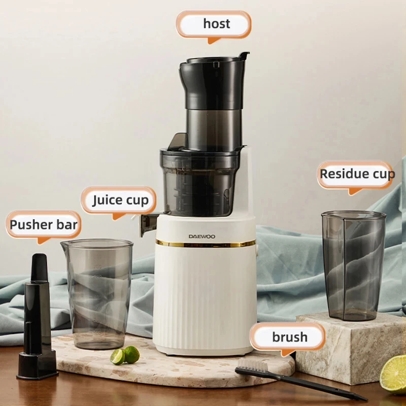 Large Caliber Juicer Residue Separation Household Low-speed Fruit Vegetable Multifunctional Juicer Commercial Electric Juicer