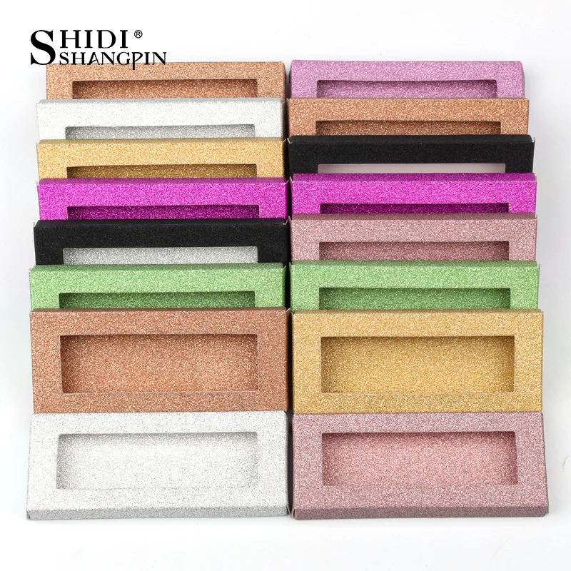 Wholesale 50pcs Eyelashes Packing Box Package Multicolor Paper Box Eyelashes DIYflash Packing Box Makeup Product