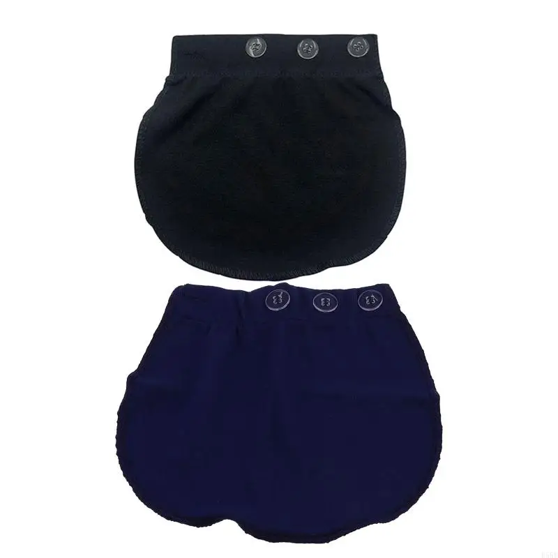 D55E Adjustable Elastic Pants Belt Extension Buckle Button Lengthening Extended for Pregnancy Pregnant Women Supplies