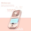 Mini Portable Outdoor Hand Fan Hanging Neck Fan USB Charging 3000mAh Battery Powered 180° Folding Wireless Table Air Cooling Fan 5