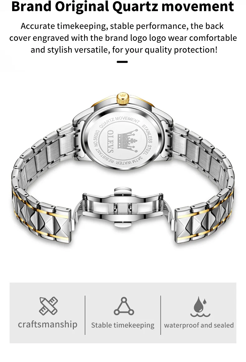 Orologio OLEVS resistenza all'acqua