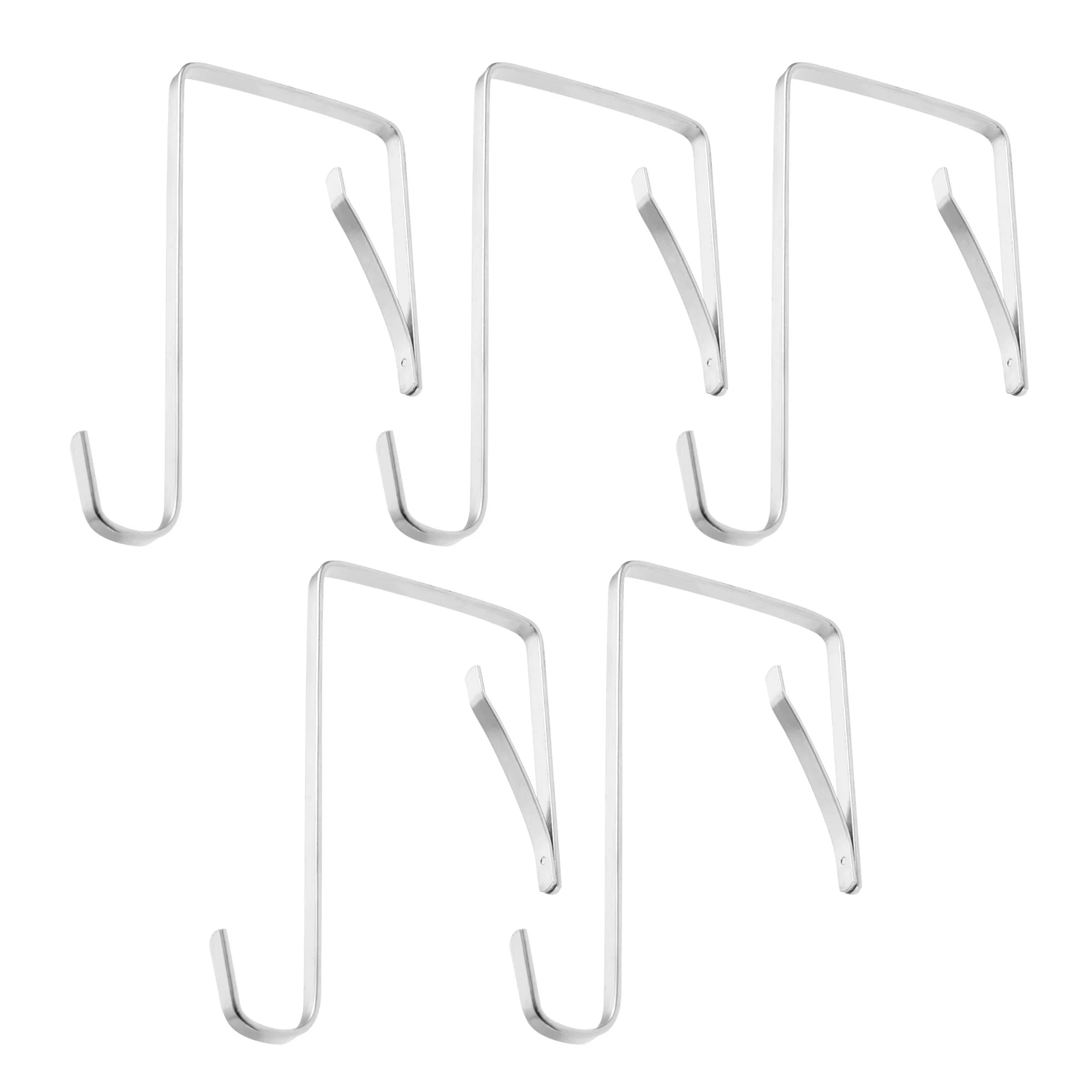 5 Pcs Cabinet Door Single Hooks Adjustable Over Door Hook Hanger Metal for Hanging Shoe Hats Clothes Towels Handbags,storage hook,door hook