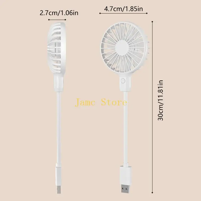 LX0B 모니터 대시보드 Nightstands용 부드러운 튜브 장착이 가능한 다방향 소형 USB 냉각 팬