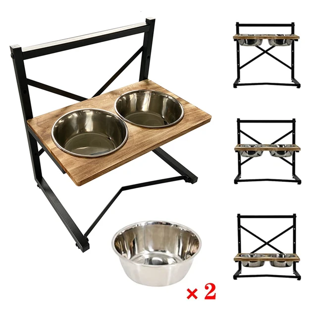 Elevated Dog Bowls for Large Dogs,Raised Dog Bowl Stand with 2