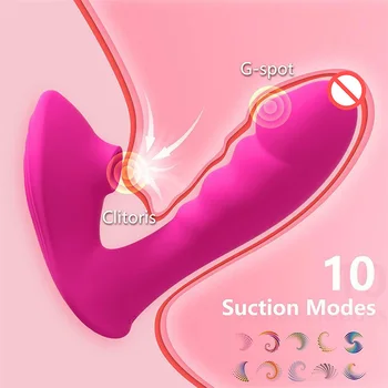 10 Speeds Powerful Clitoris Sucking G-Spot Dildo Vibrator Woman Vibrating Clitoral Stimulator Nipple Sucker Female Masturbator 5