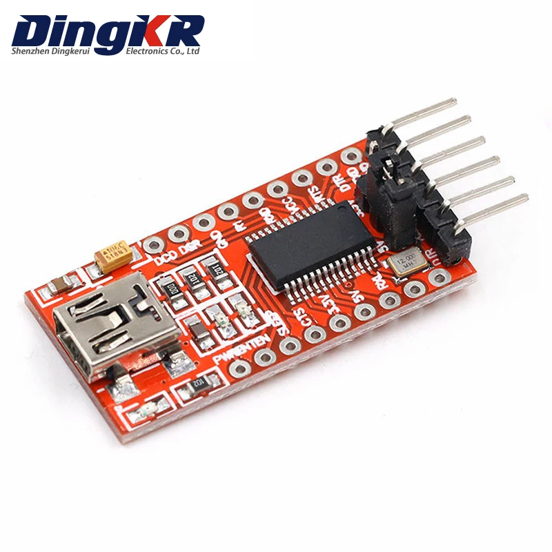 Dingkr Ft232Rl Ftdi Usb 3.3V 5.5V A Modulo Adattatore Seriale Ttl Per Mini Porta Arduino Ft232.