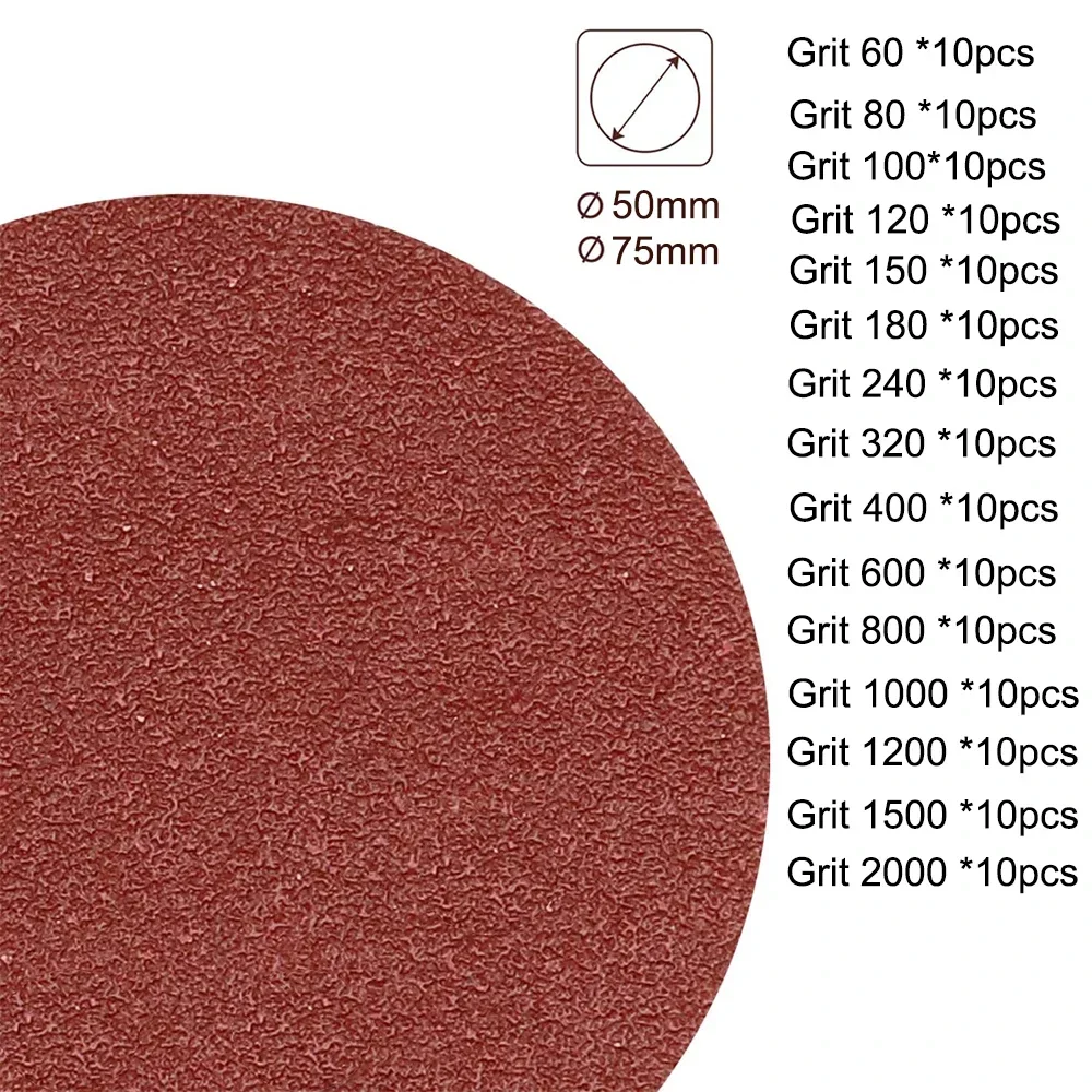 Sanding Discs Self-adhesive Sandpaper 6/5/4/3/2 Inch Polishingpaper 60-5000# Car Paint Mixed Assorted Grit Sandpaper