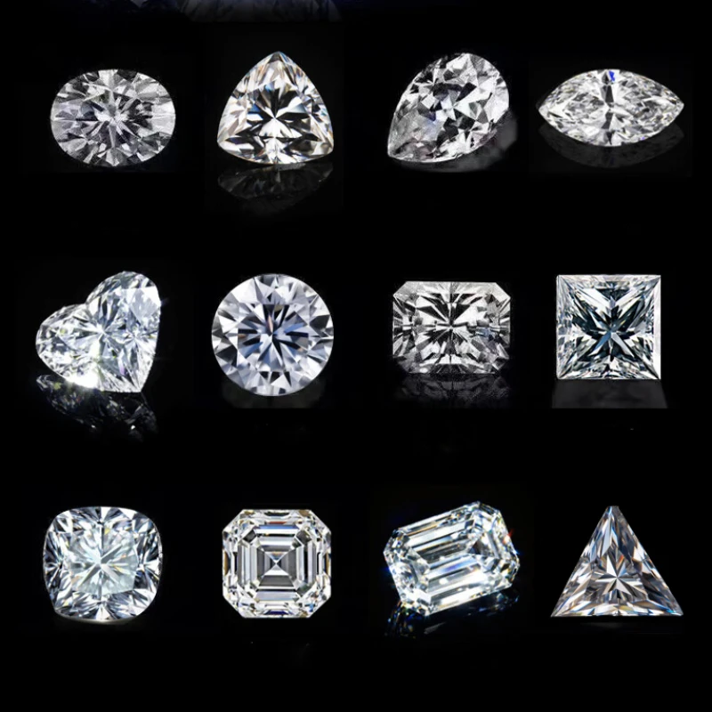 Moissanite Stone Wholesale Extremely Shiny Quality Multiple Shapes Top D Color Vvs1 Jewelry Making Materials with GRA Certified 2
