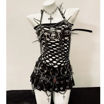 Spikey Skull Bikini Dress and Skirt 1