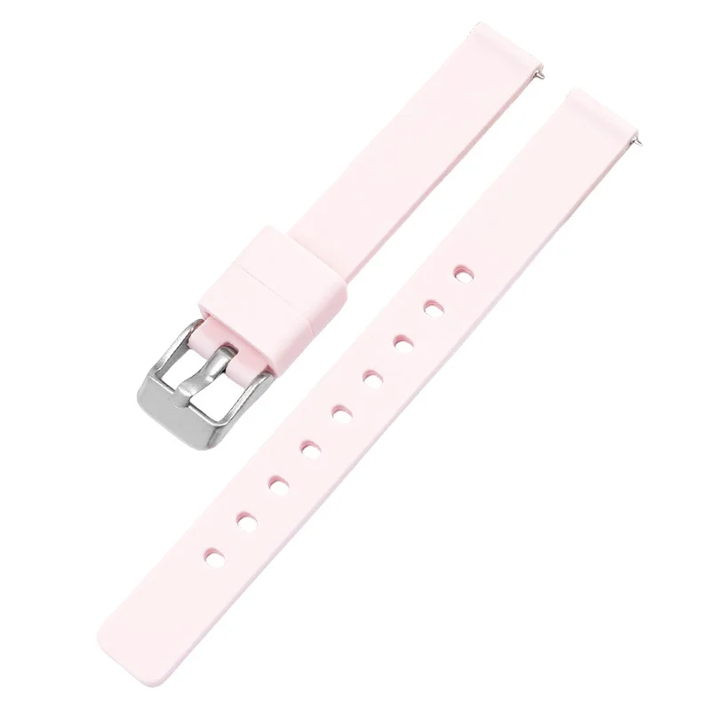 Silicone Sport Watch Strap - 12mm Waterproof Soft Replacement Wristband