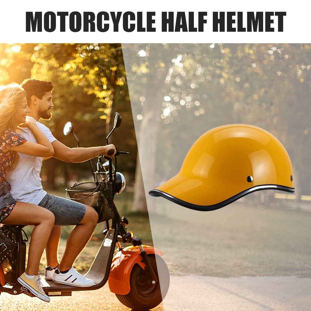 Casque de scooter électrique pour adulte, demi-casque de moto, style  casquette de baseball, casque de vélo VTT, casque de cyclisme, hommes et  femmes - AliExpress