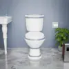 India Reserve  Elongated Bathroom Toilet WaterSense Dual Flush with Slow Close  Seat Two-Piece Grade Porcelain Scratch and Stain 3