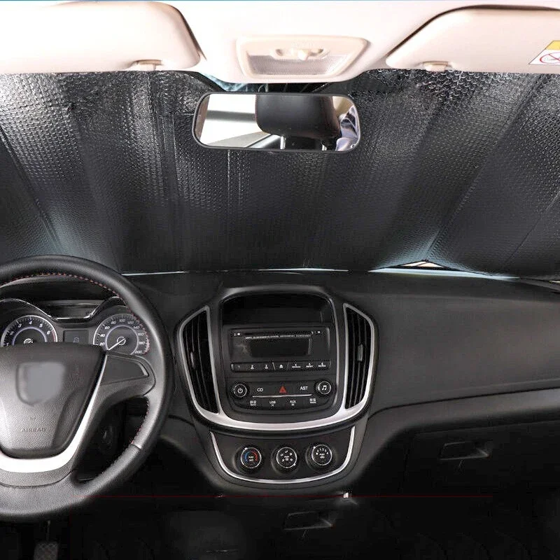 자동차 햇빛가리개 전면 앞유리 두꺼운 알루미늄 호일 단열 커튼, 여름 햇빛가리개 자외선 차단 자동차 용품, 1PC