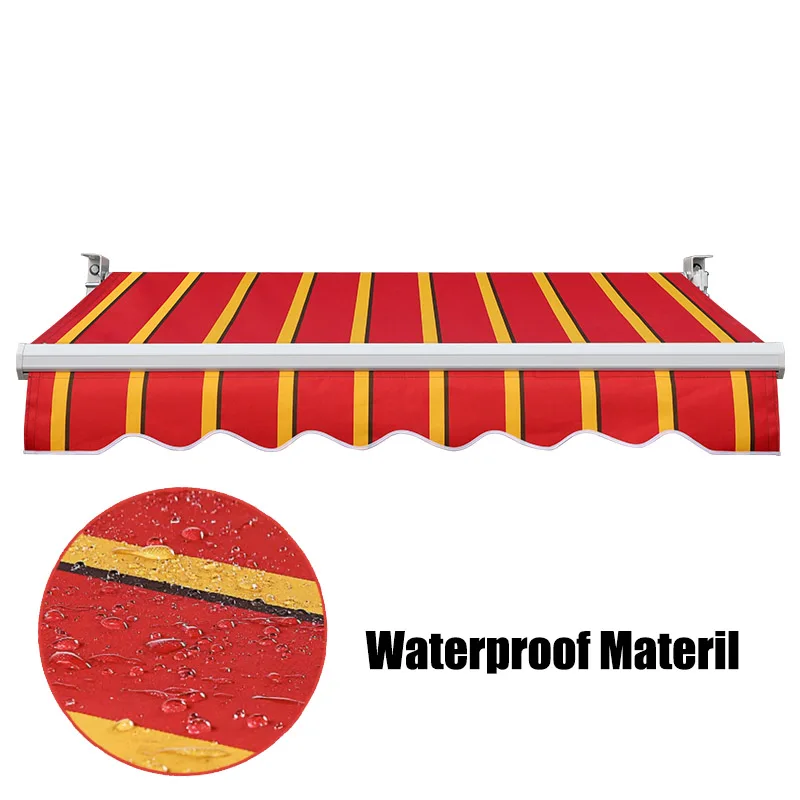 Retractable Patio Awning Replacement Fabric Cloth Exterior Sunshade Canopy Cloth RV Blind 10