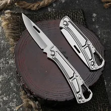 

New mini outdoor folding knife stainless steel self-defense camping knife portable folding knife fruit knife