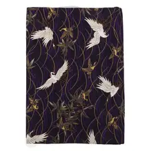 

1pc Adjustable Book Cover Decorative Book Sleeve Crane Design Book Protector
