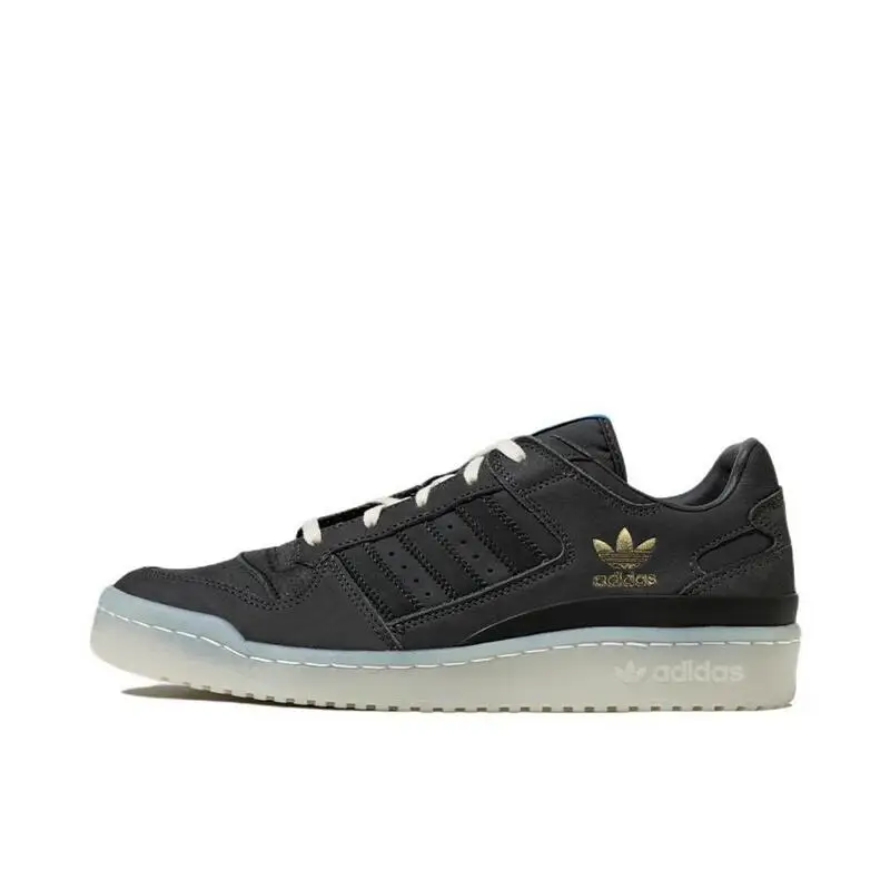 Adidas Origins FORUM LOW CL Leather Comfortable Low Top Board Shoes for Men and Women in Dark Blue