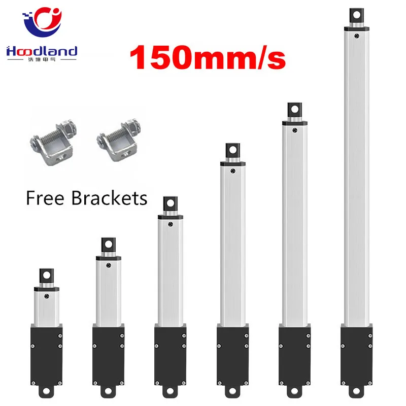 Atuador Linear Elétrico Pequeno Micro Motor dc com Engrenagem Controles Remotos Robótica Domótica Velocidade 150 m s dc v 12 v 24v
