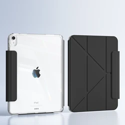 ZOYU Magnetic Buckle Sliding Detachable Tablet Cover for iPad 10.2 2019-2021 (Black)