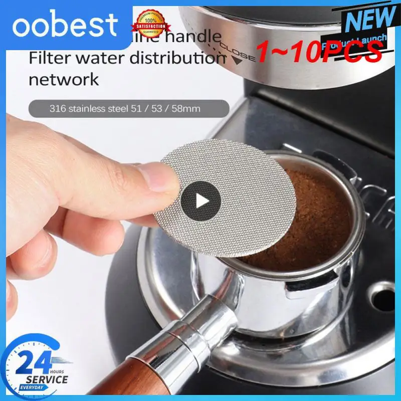 

1~10PCS 51/53/58MM Coffee Filter Contact Shower Screen Coffee Maker Handle Filter Simple And Practical Heat-resistant Coffee