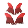 UK2.1 Quad FINS Surfboard Fins UPSURF FUTURE Side Fin Carbon Honeycomb Design Single Tabs Base Surf Fins 4 Pcs Quilhas 5