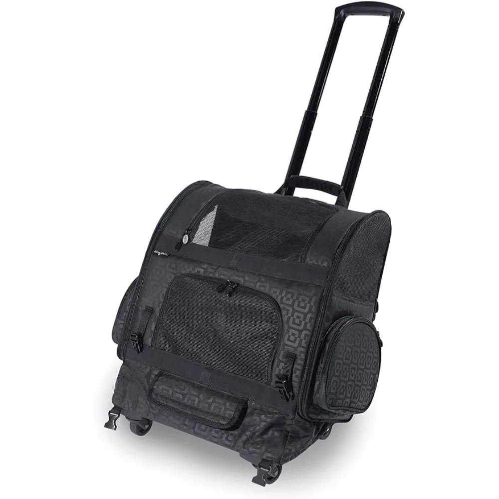 

Переноска для собак, большая черная сумка на роликах, аксессуары для домашнего сада