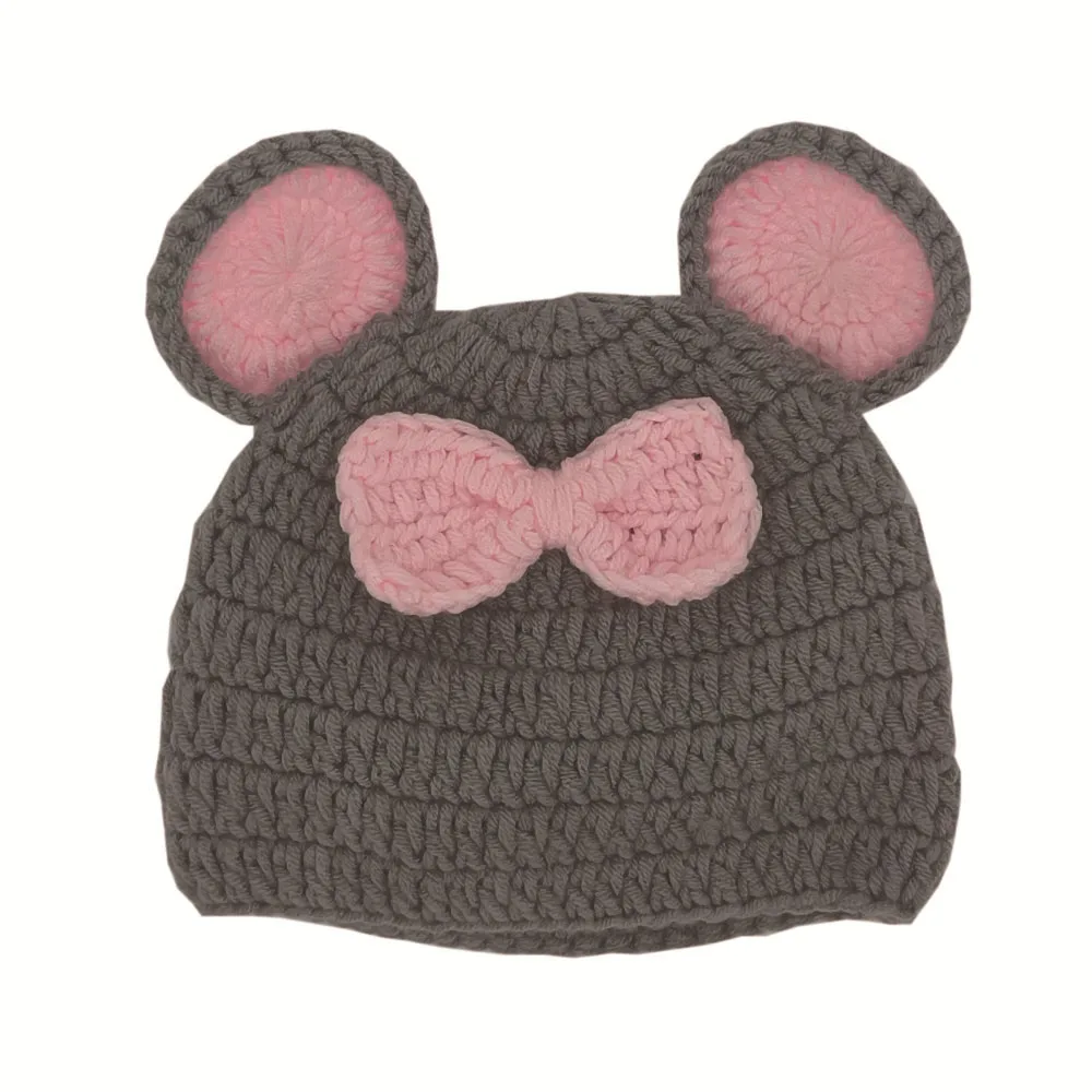 Newborn Picture Hat Photography Costume Girls' Ballet Skirt Photography Lace Mesh Knitted Rabbit Hat Jumpsuit Baby Clothing