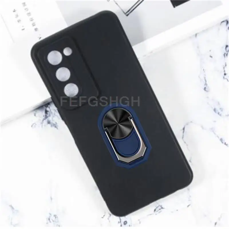 For Tecno Camon 18 18i 18P P Back Case Finger Ring Soft TPU Silicone Case For Tecno Camon 18 Premier 18p Phone Cover 3