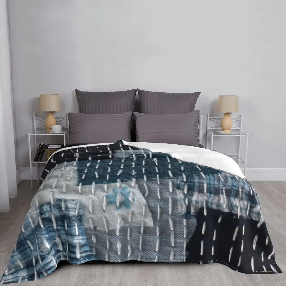 Jean Boro Sashiko ���� ���, ���� ��� ��ġ��ũ, �޴�� ���� �� ���ο� ���, ħ�� �ڵ��� ���� �̺�